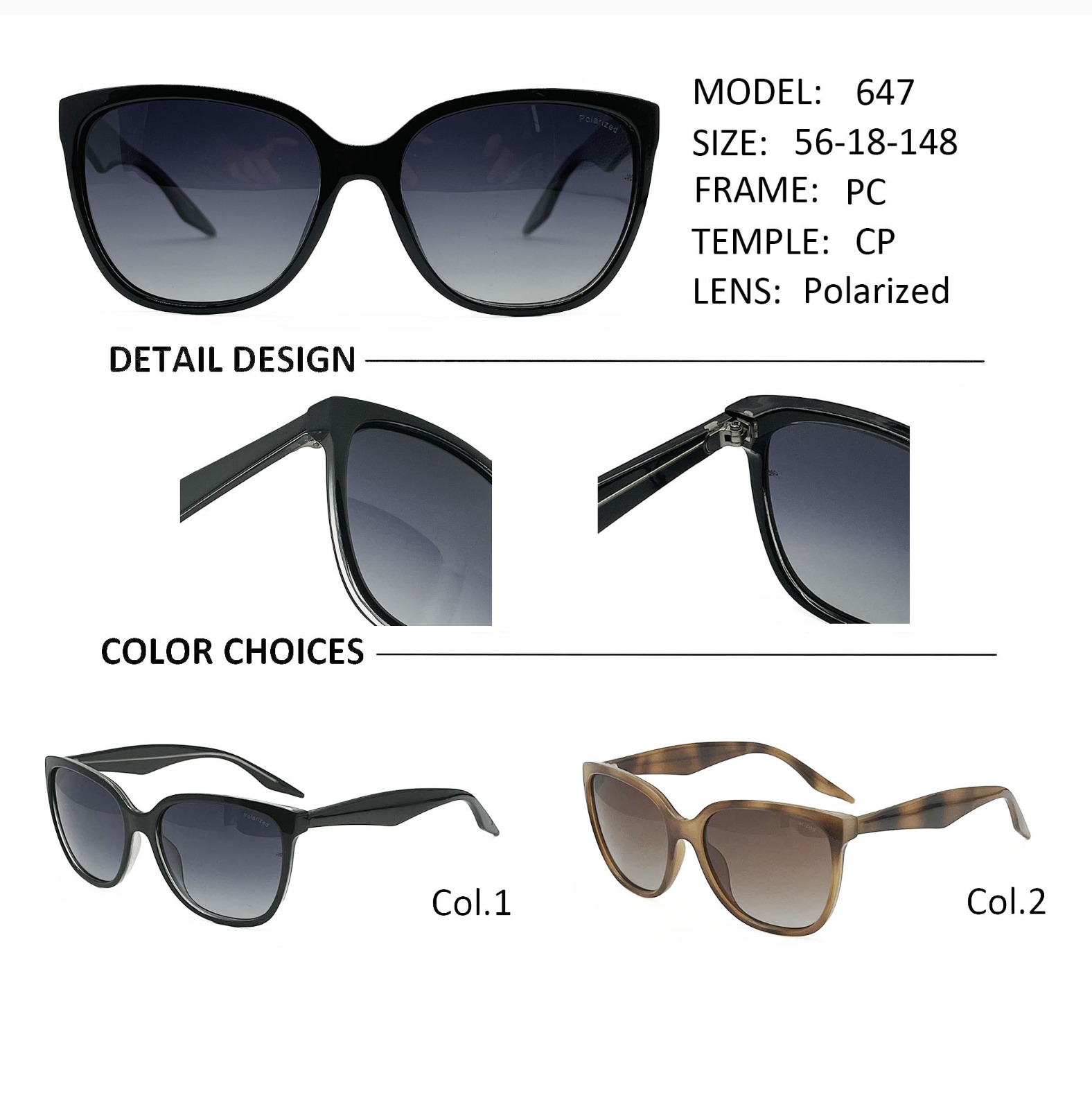 Anteojos de Sol Polarizados mod.647