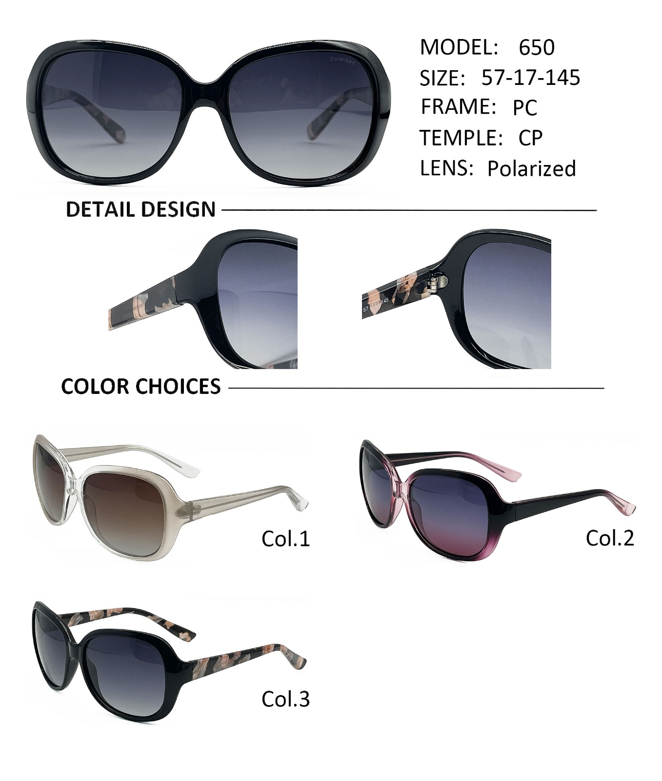 Anteojos de Sol Polarizados mod.650