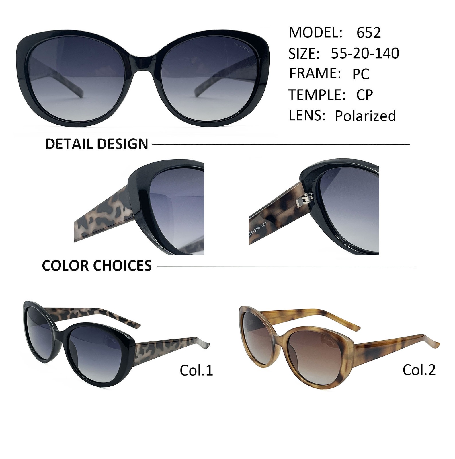 Anteojos de Sol Polarizados mod. 652