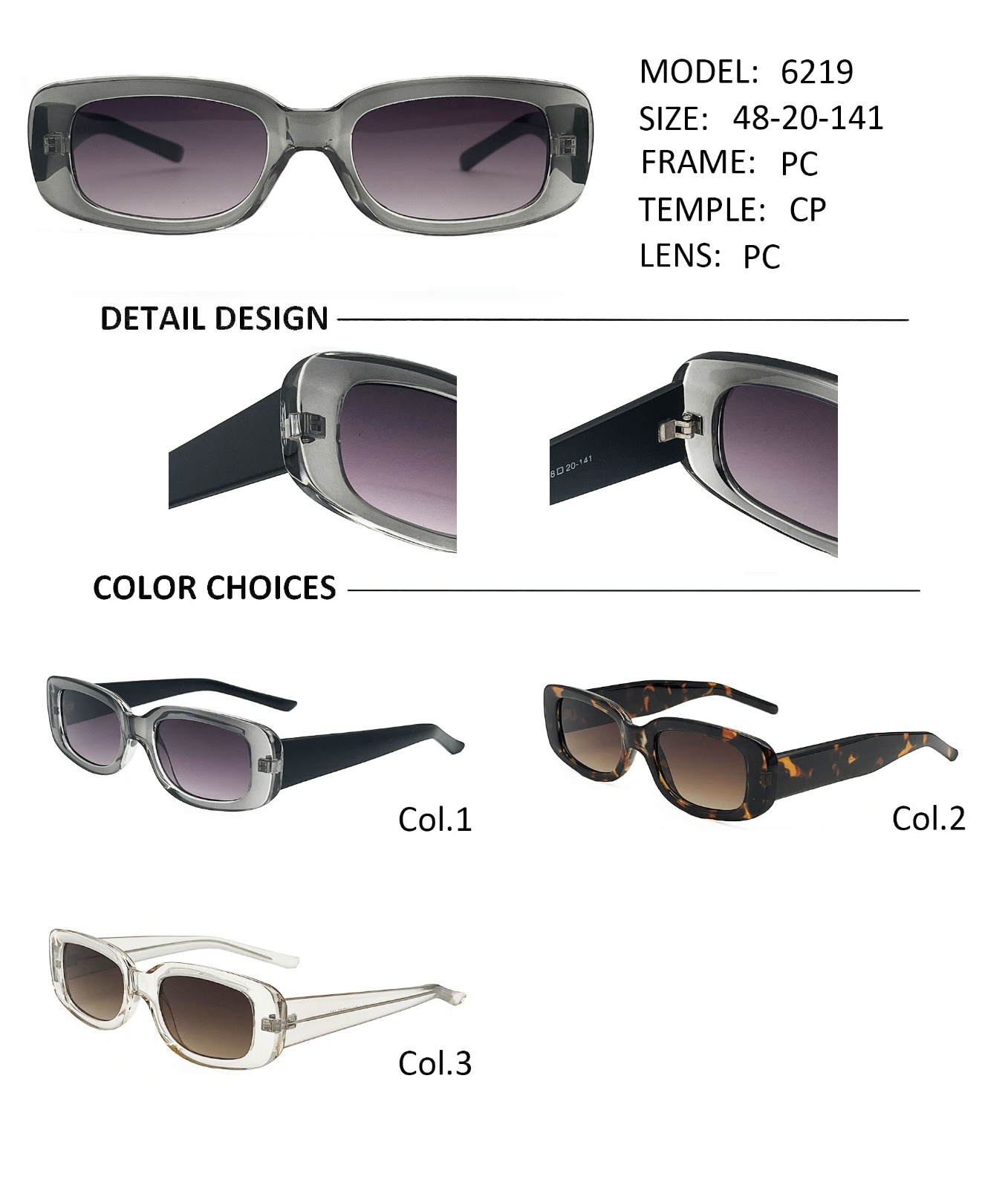 Anteojos de Sol Premium mod.6219