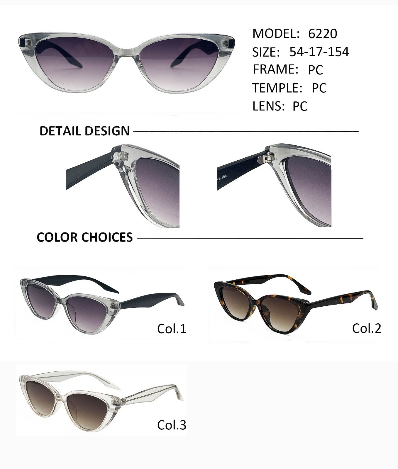 Anteojos de Sol Premium mod.6220