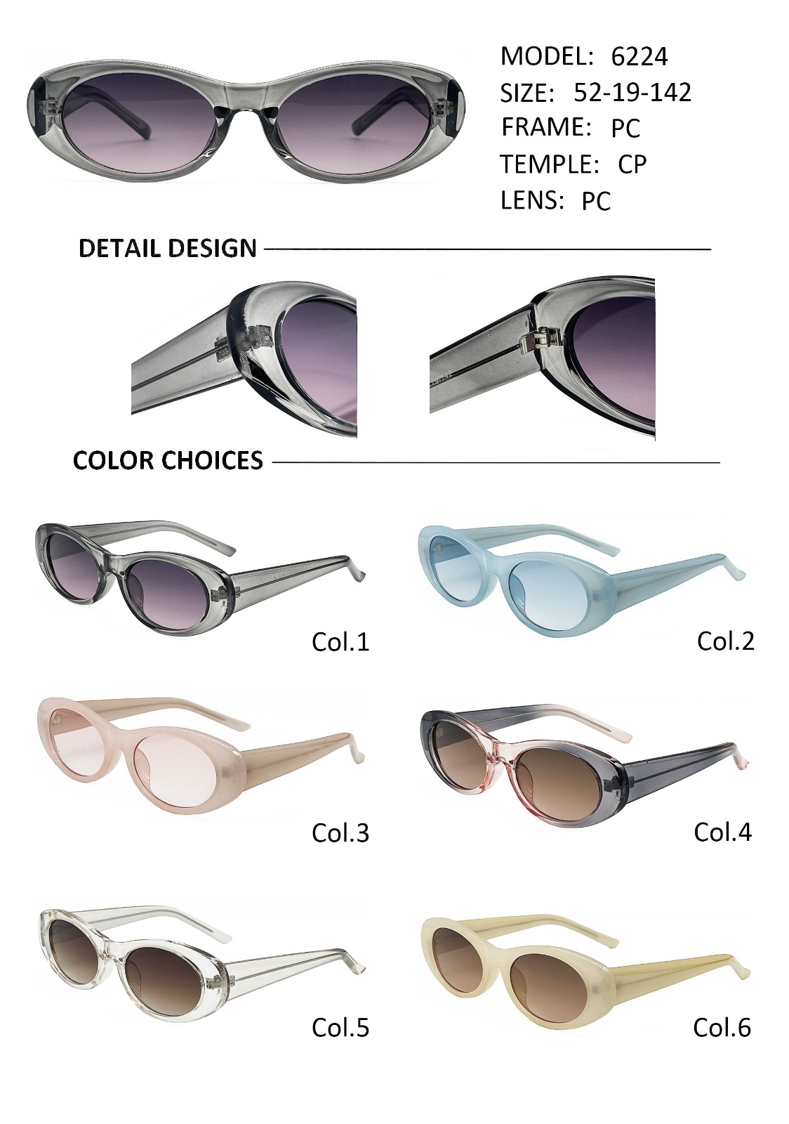 Anteojos de Sol Premium mod.6224