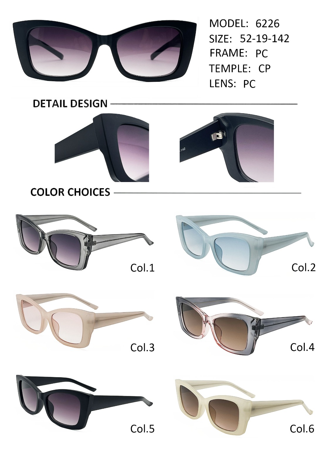 Anteojos de Sol Premium mod.6228