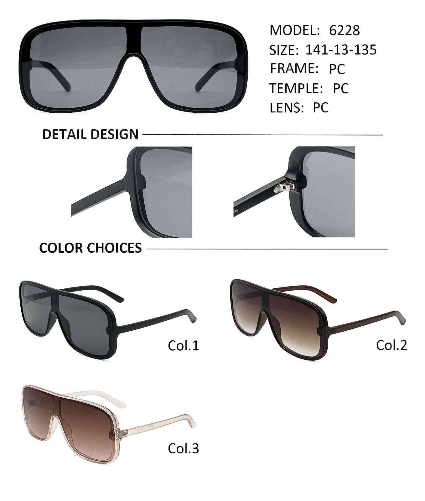 Anteojos de Sol Premium mod.6228