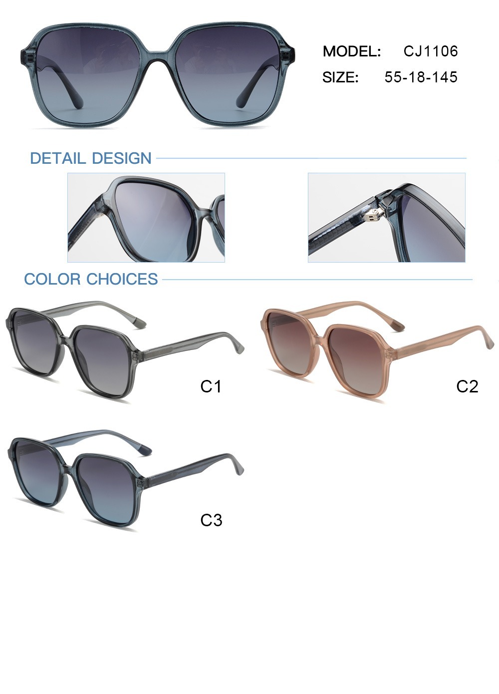 Anteojos de Sol Polarizados mod.1106