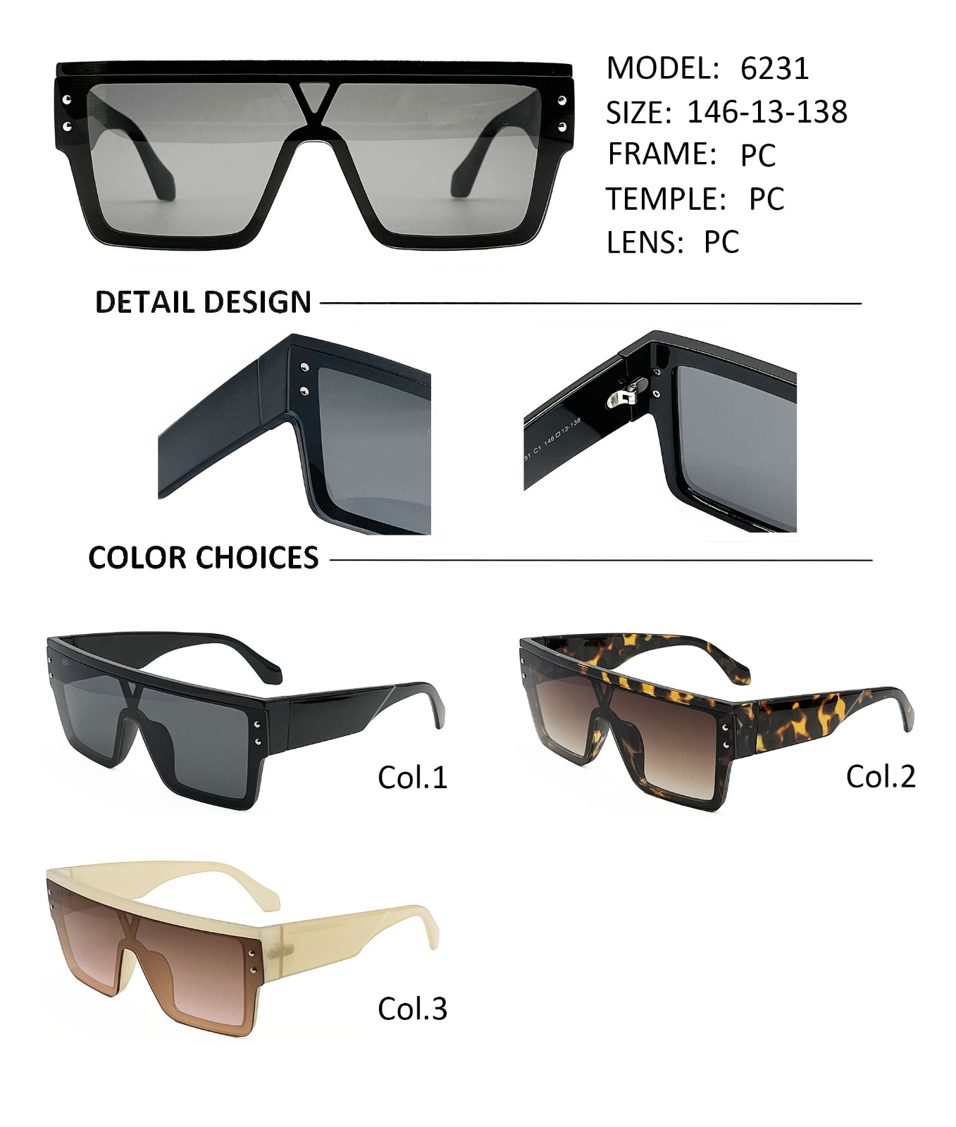 Anteojos de Sol Premium mod.6231