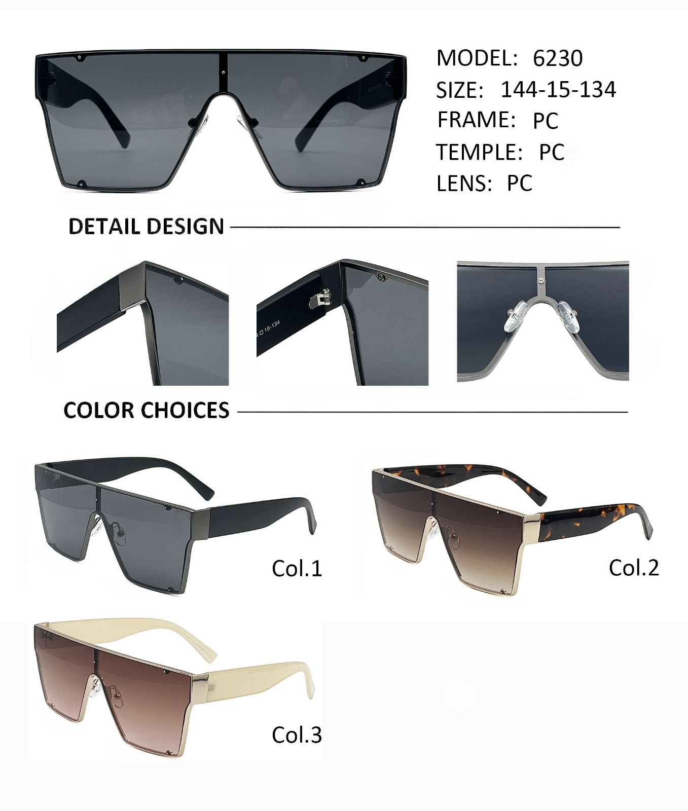 Anteojos de Sol Premium mod.6230