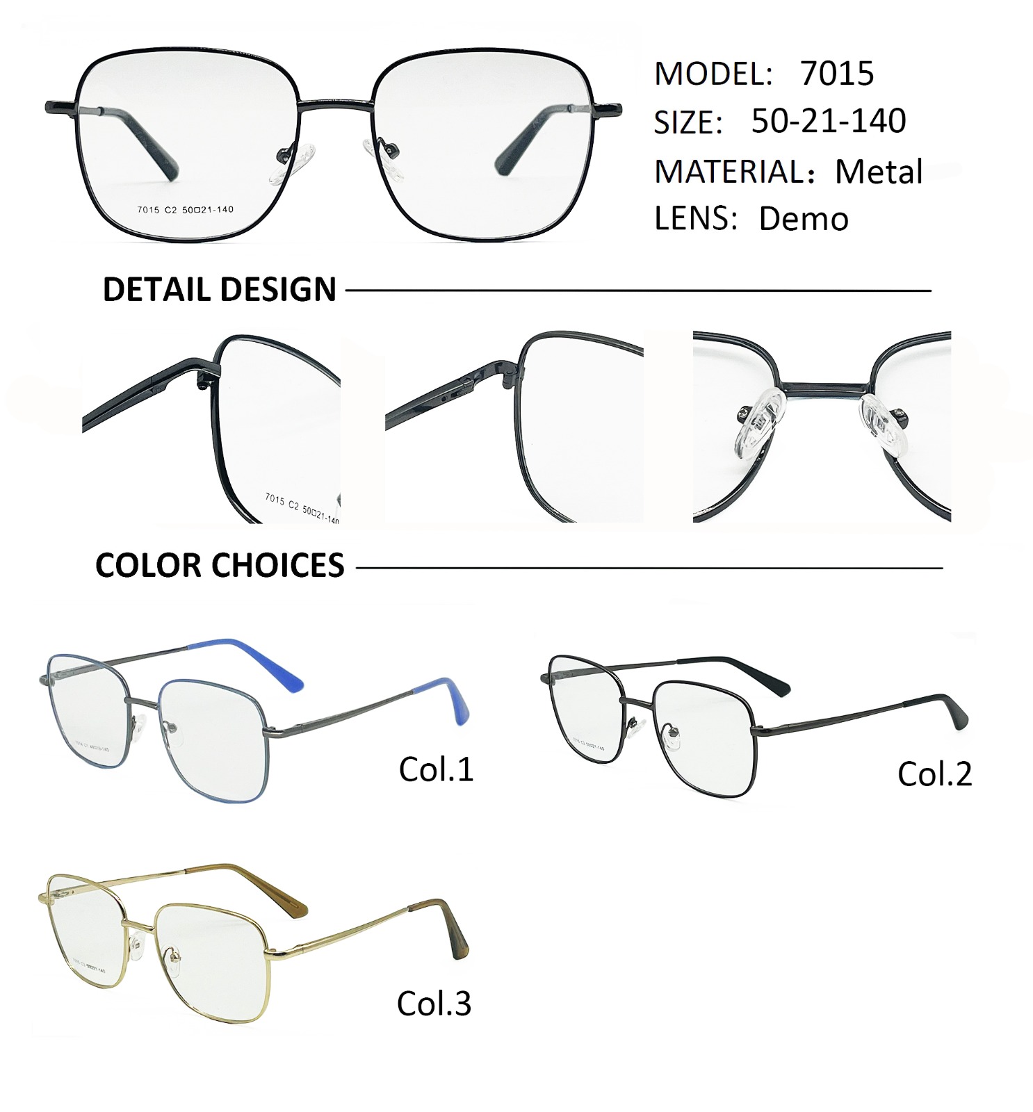 Armazones de Metal Premium 7015