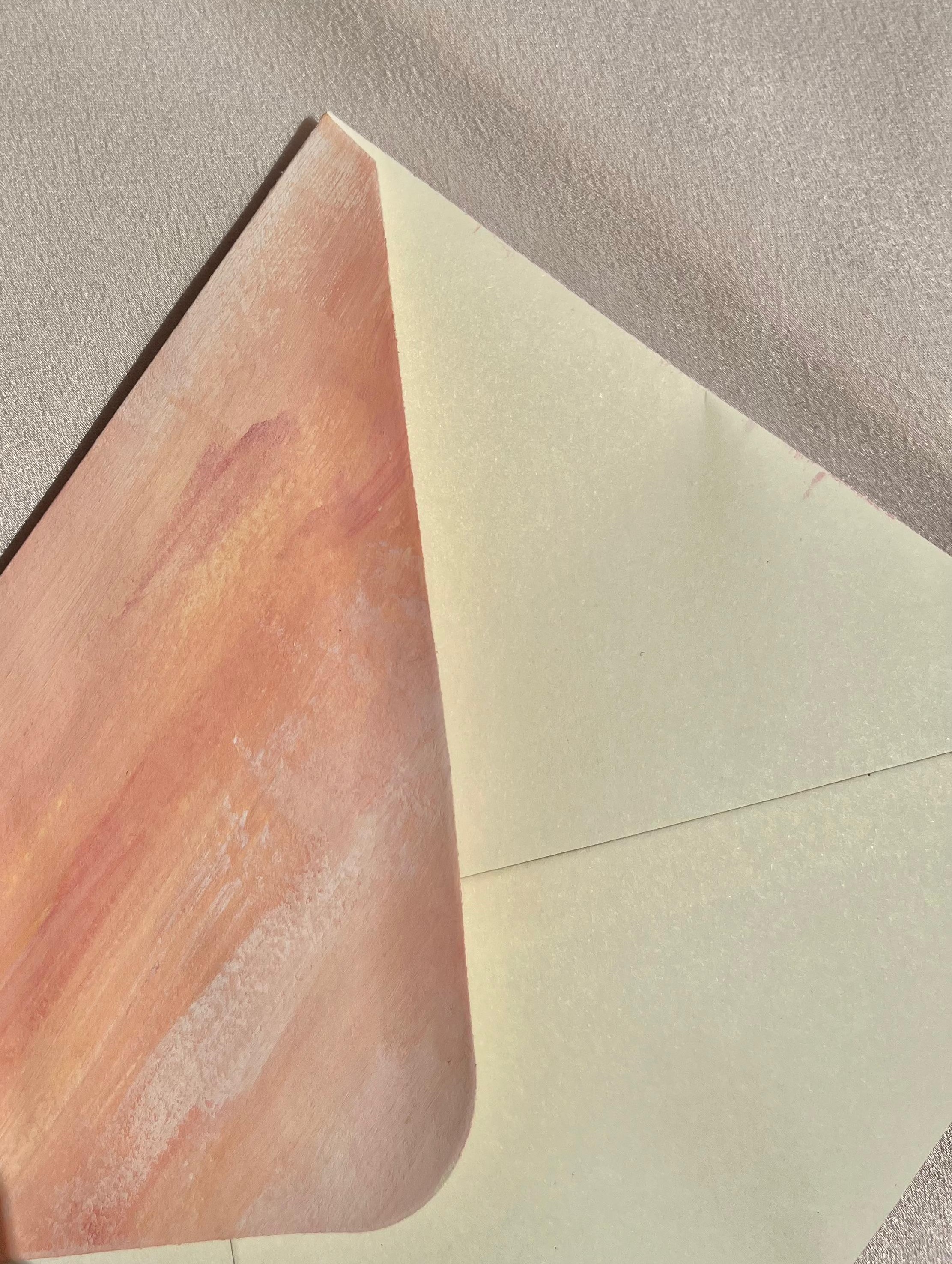 Elegant Sunset Hand-Painted Envelope