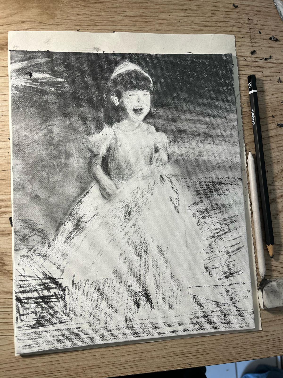 Custom Charcoal Drawing