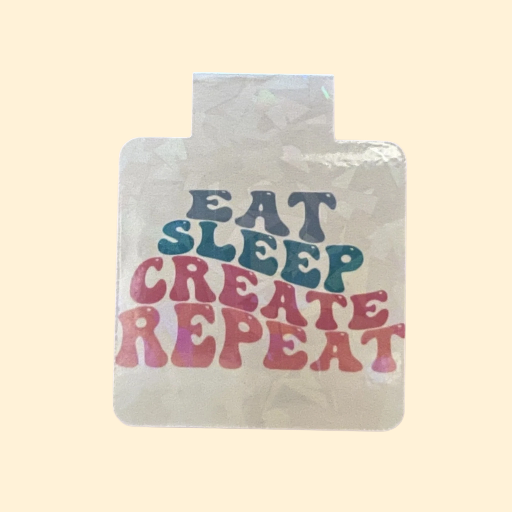 Eat Sleep Create Repeat Magnetic Bookmark
