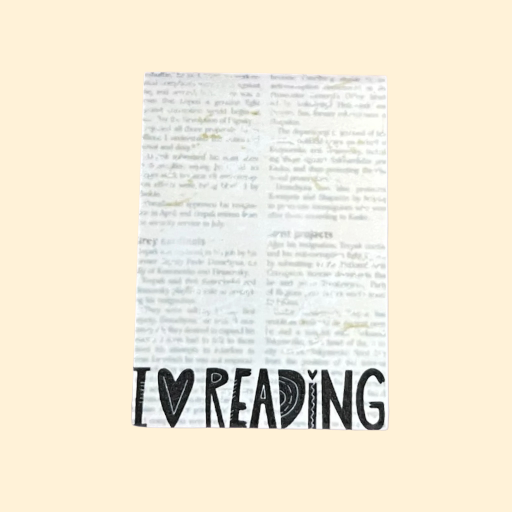 I Love Reading Magnetic Bookmark