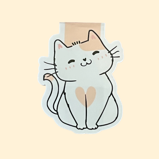 Kittie Magnetic Bookmark