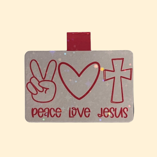 "Peace Love Jesus" Magnetic Bookmark