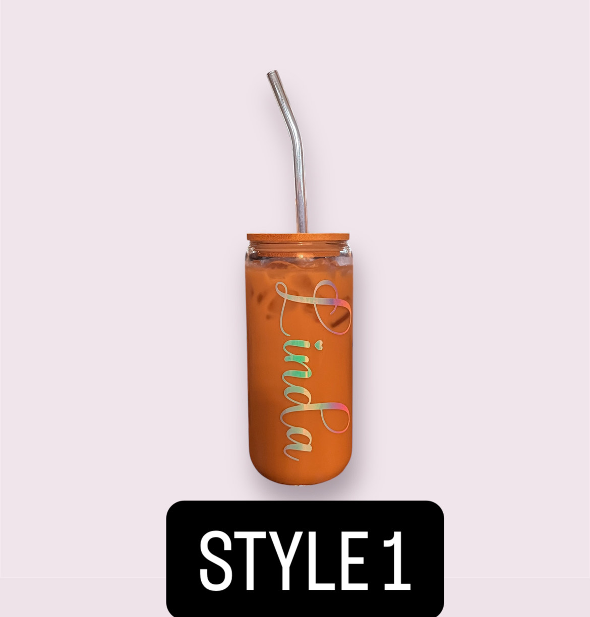 Personalized Glass Can