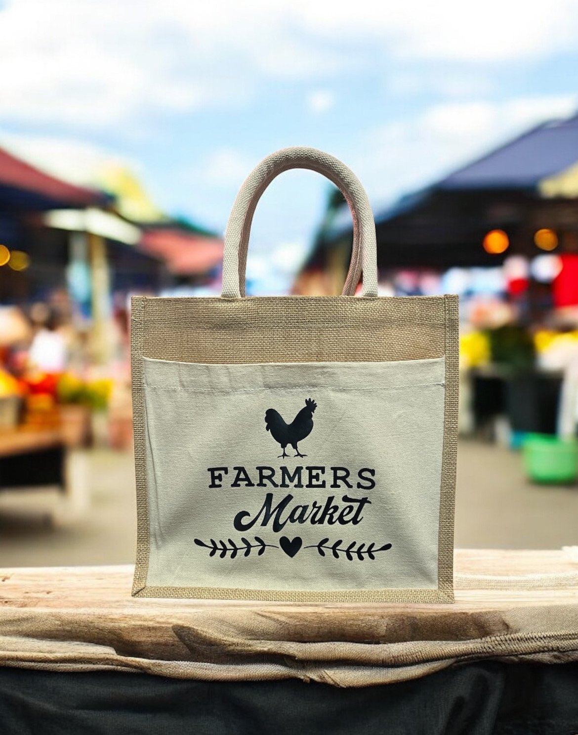 "Farmers Market" Tote Bag