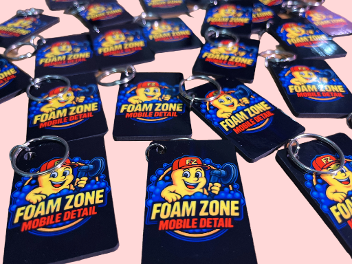 Custom Sublimated Double-Sided Keychains