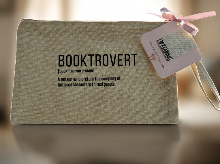 Booktrovert Canvas Pouch