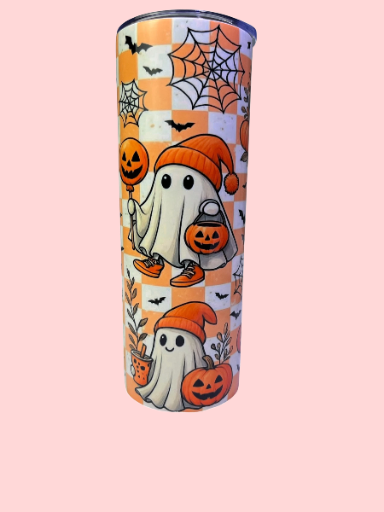 "Halloween Ghost" Skinny Tumbler