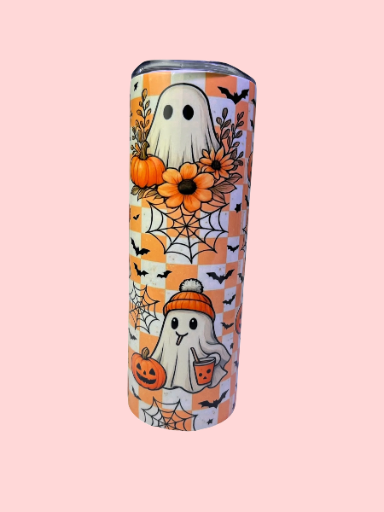 "Halloween Ghost" Skinny Tumbler