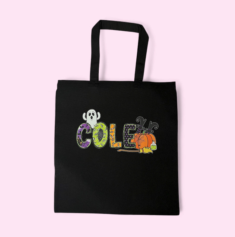 Personalized Halloween Tote Bag