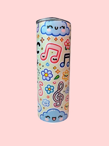 "Music Feeds My Soul" Skinny Tumbler