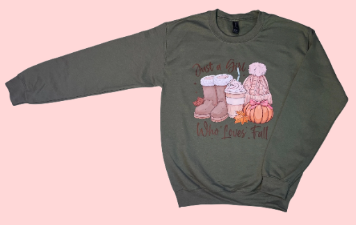 "Just a Girl Who Loves Fall" Sweatshirt