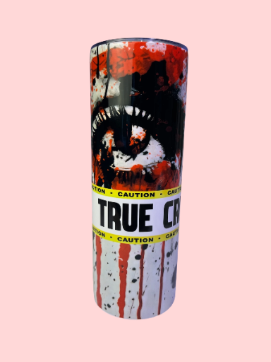 "True Crime Junkie" Skinny Tumbler