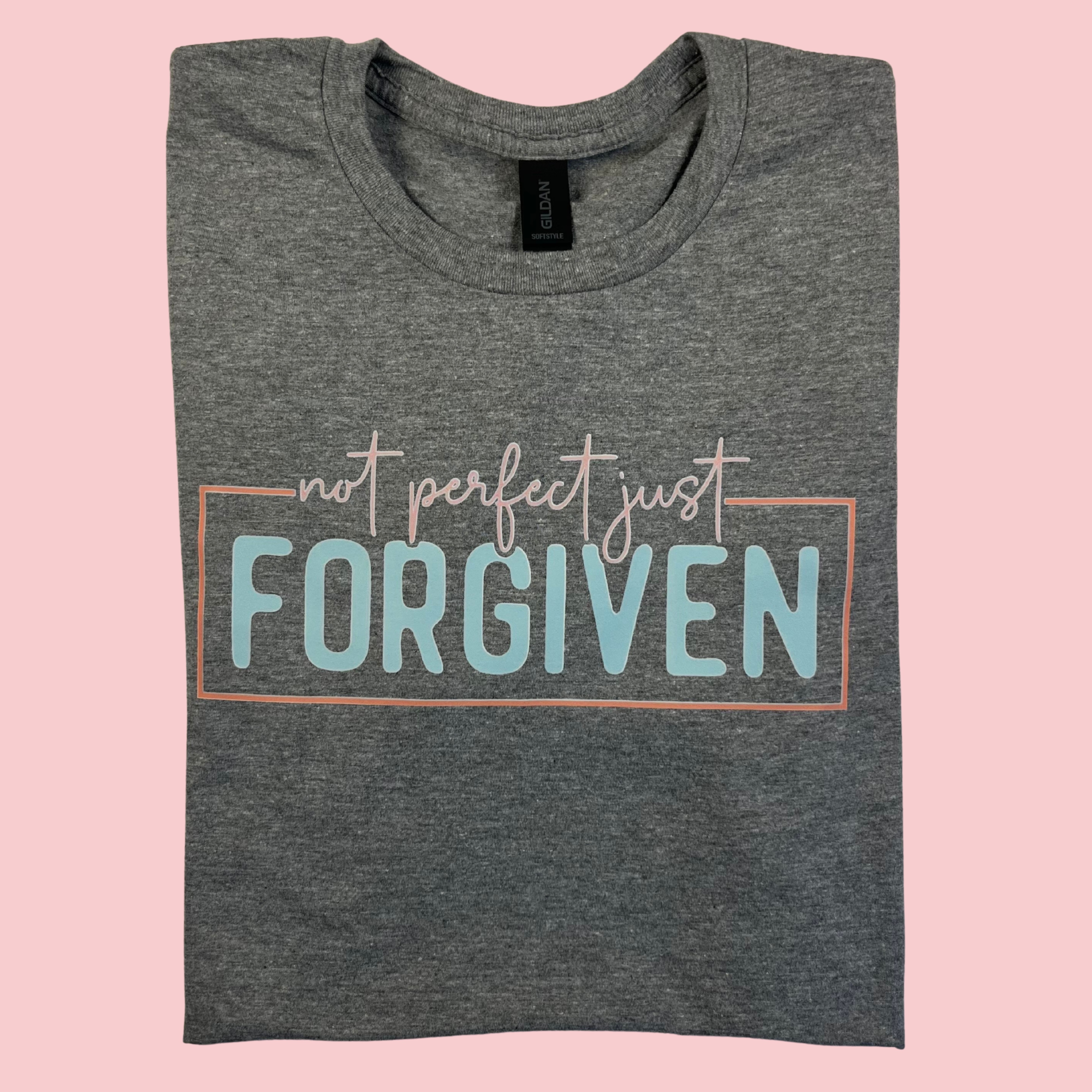 "Not Perfect Just Forgiven" Grey T-Shirt