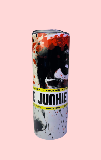 "True Crime Junkie" Skinny Tumbler