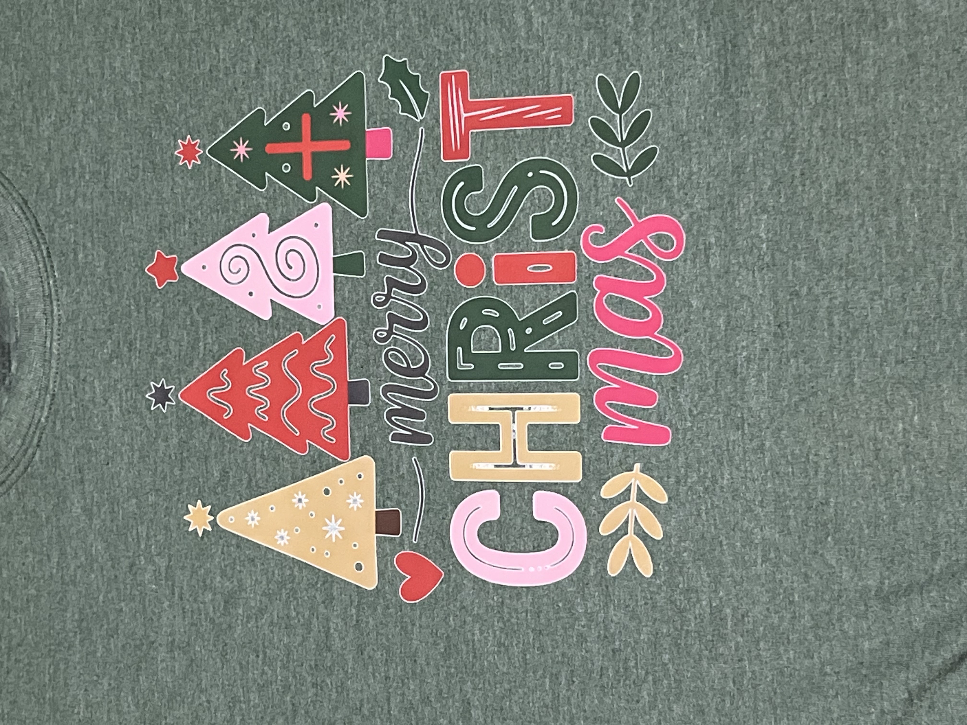 "Merry CHRISTmas" Graphic Sweatshirt