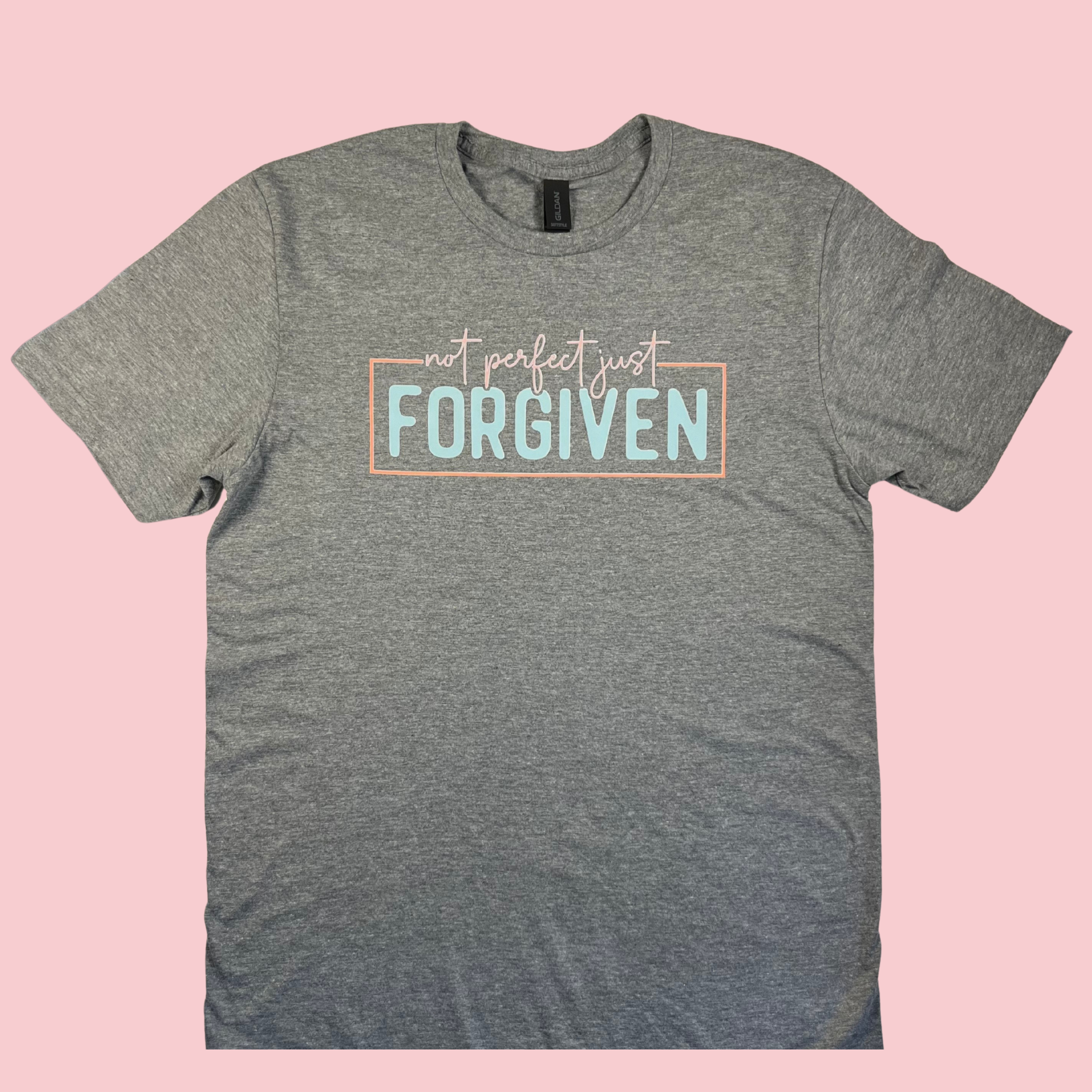 "Not Perfect Just Forgiven" Grey T-Shirt