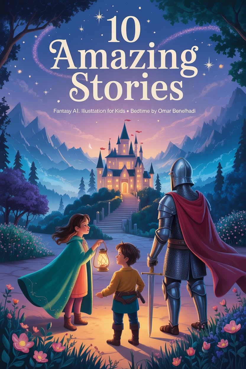 Transform Bedtime into Magical Moments – 10 Fantasy Stories with A.I. Illustrations (Instant PDF)