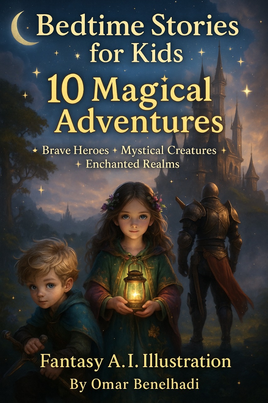 Transform Bedtime into Magical Moments – 10 Fantasy Stories with A.I. Illustrations (Instant PDF)