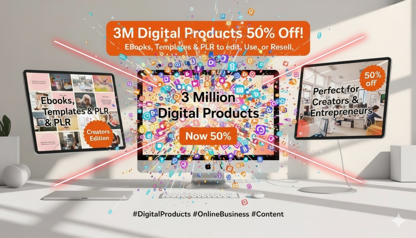 🎁 🔥 3 Million Digital Products Bundle – Now 50% OFF!