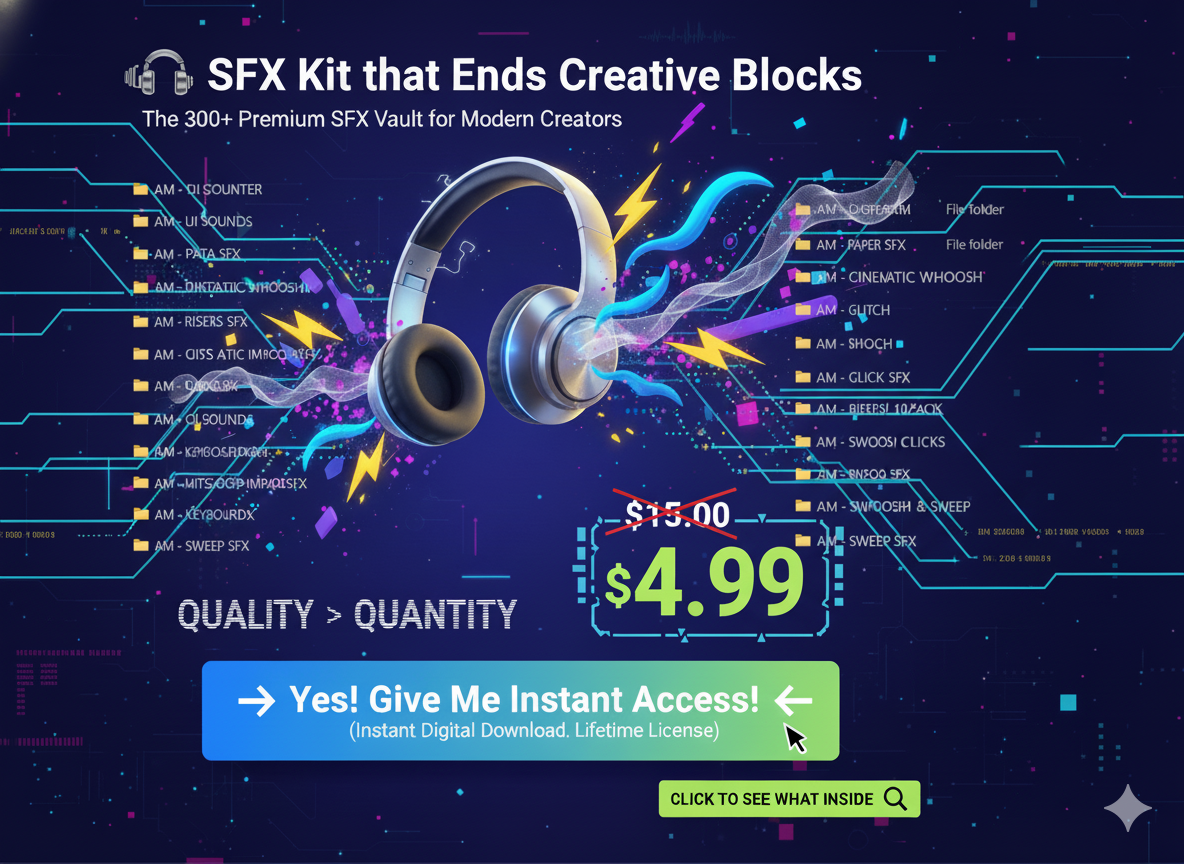 🎧  SFX Kit that Ends Creative Blocks