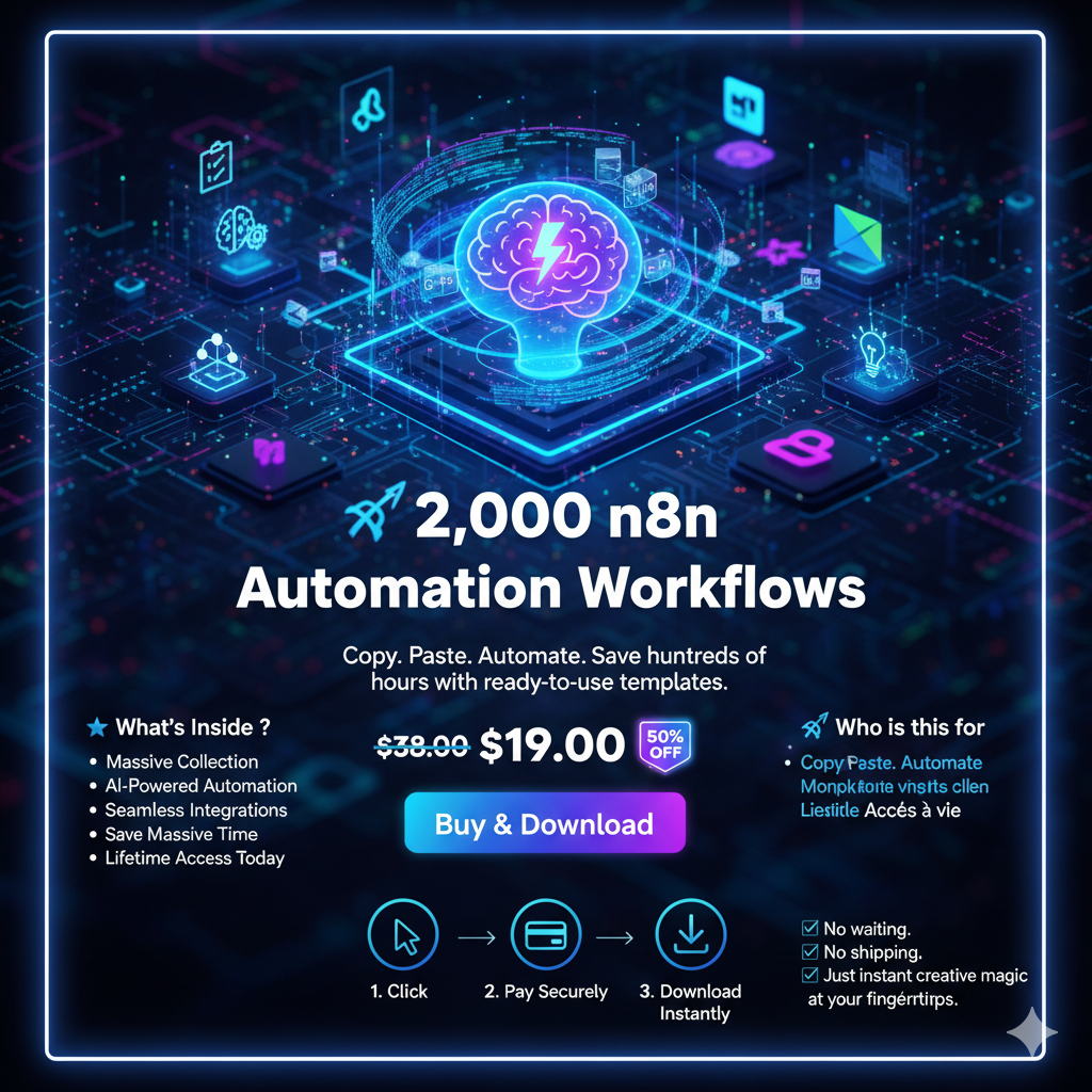 🚀 2,000 Ready-to-Use n8n Automation Workflows
