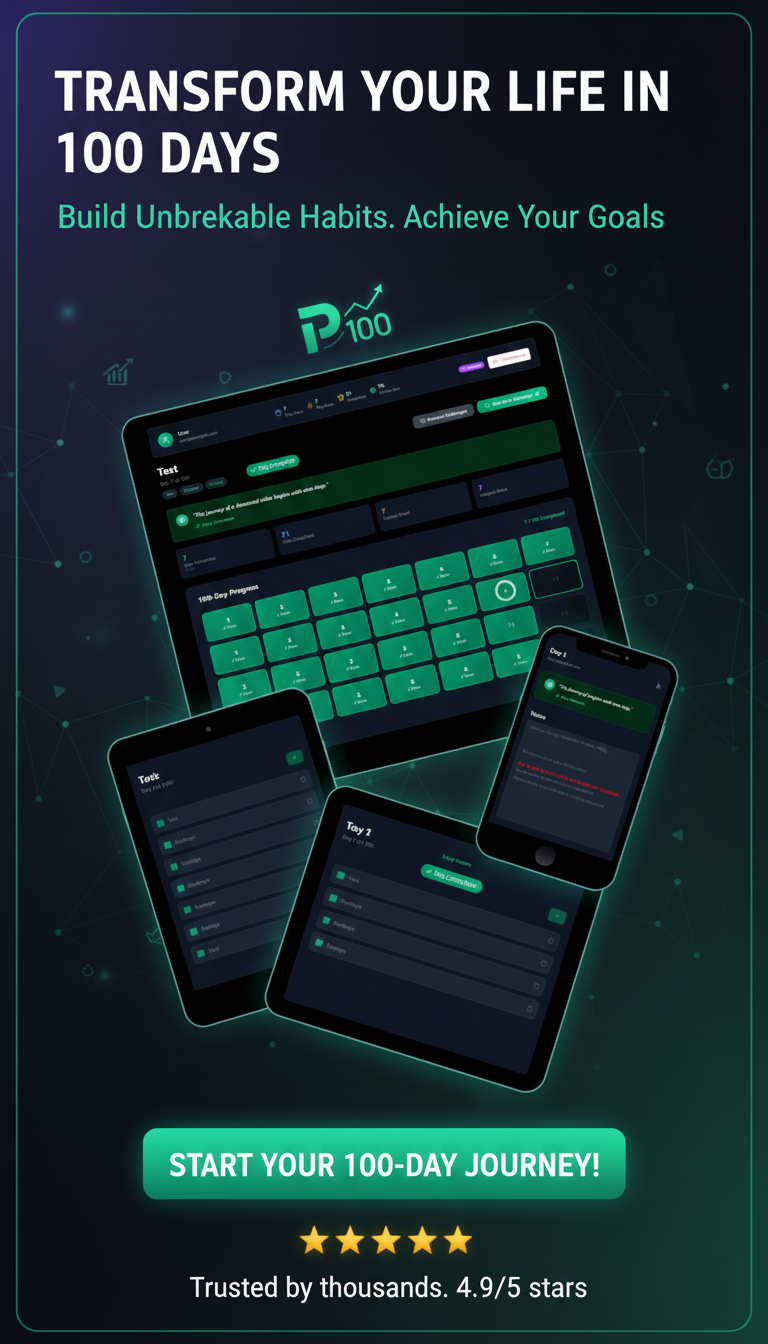 🌟 100-Day Challenge Tracker Web App