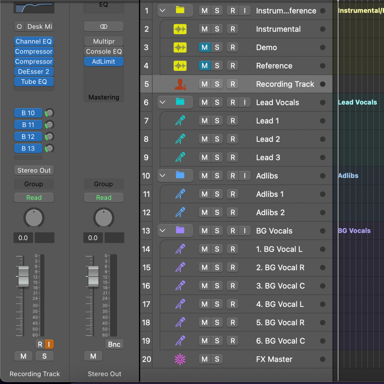 Vocal Recording Template - Logic Pro
