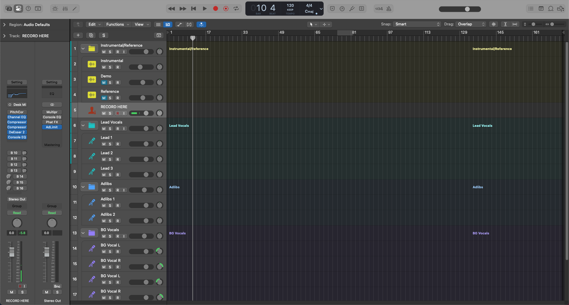 Hip-Hop Vocal Recording Template