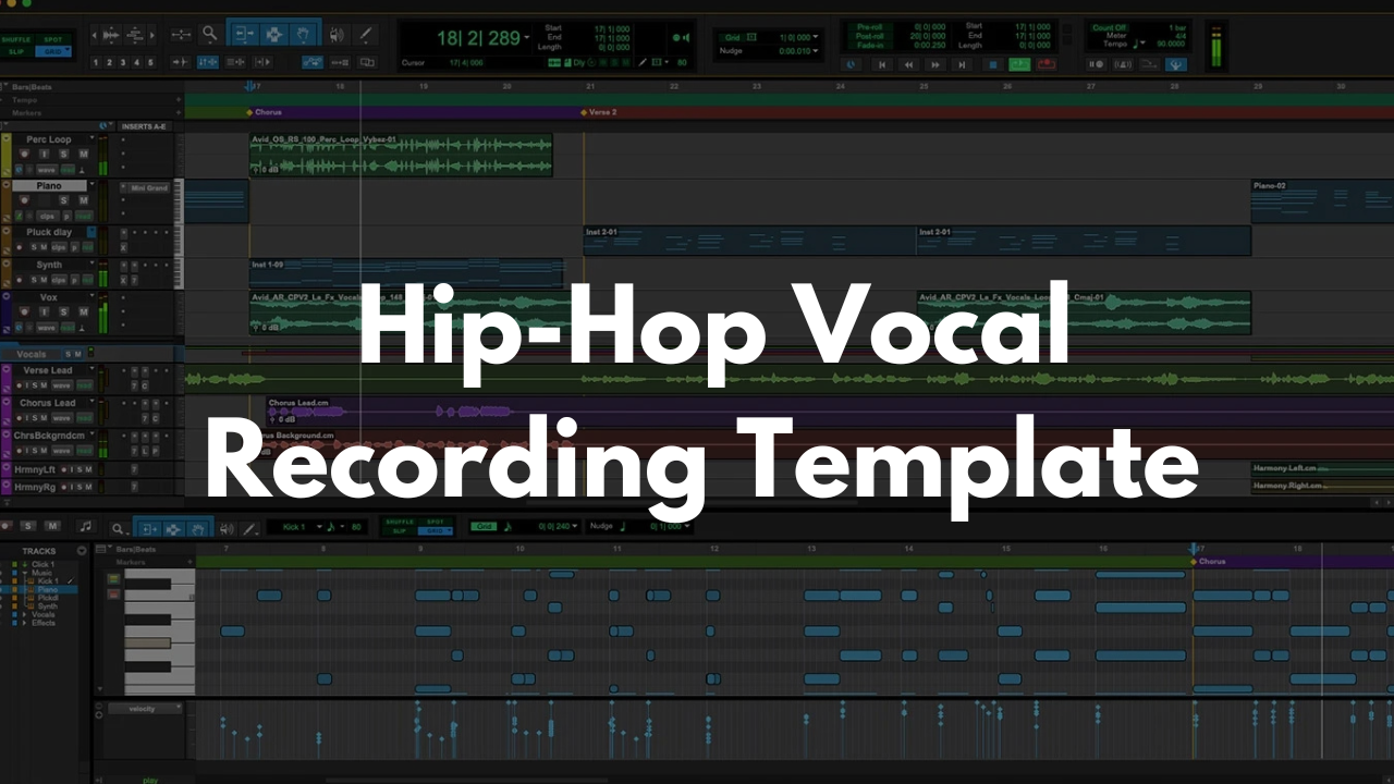 Hip-Hop Vocal Recording Template - Pro Tools