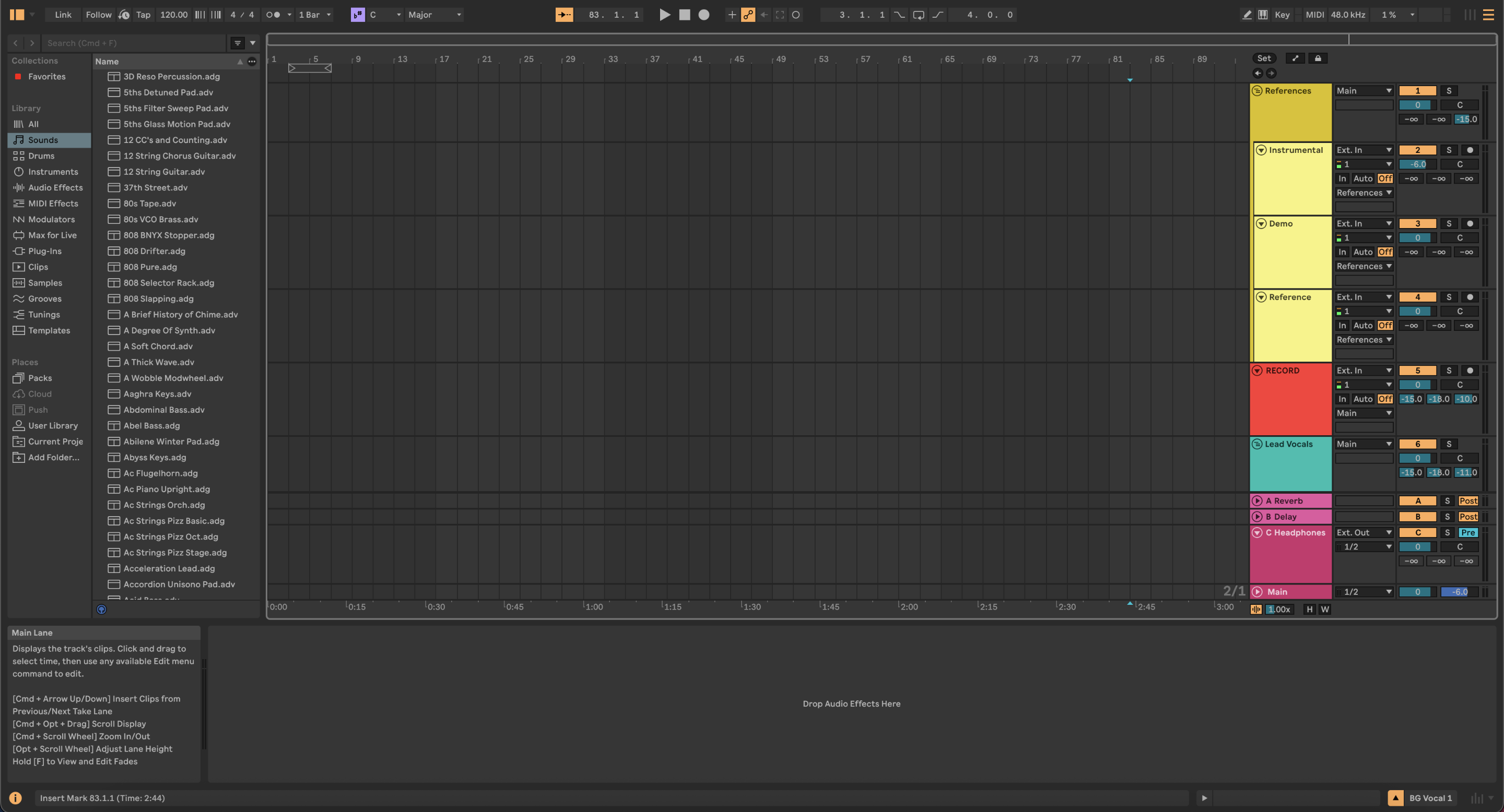 Vocal Recording Template - Ableton