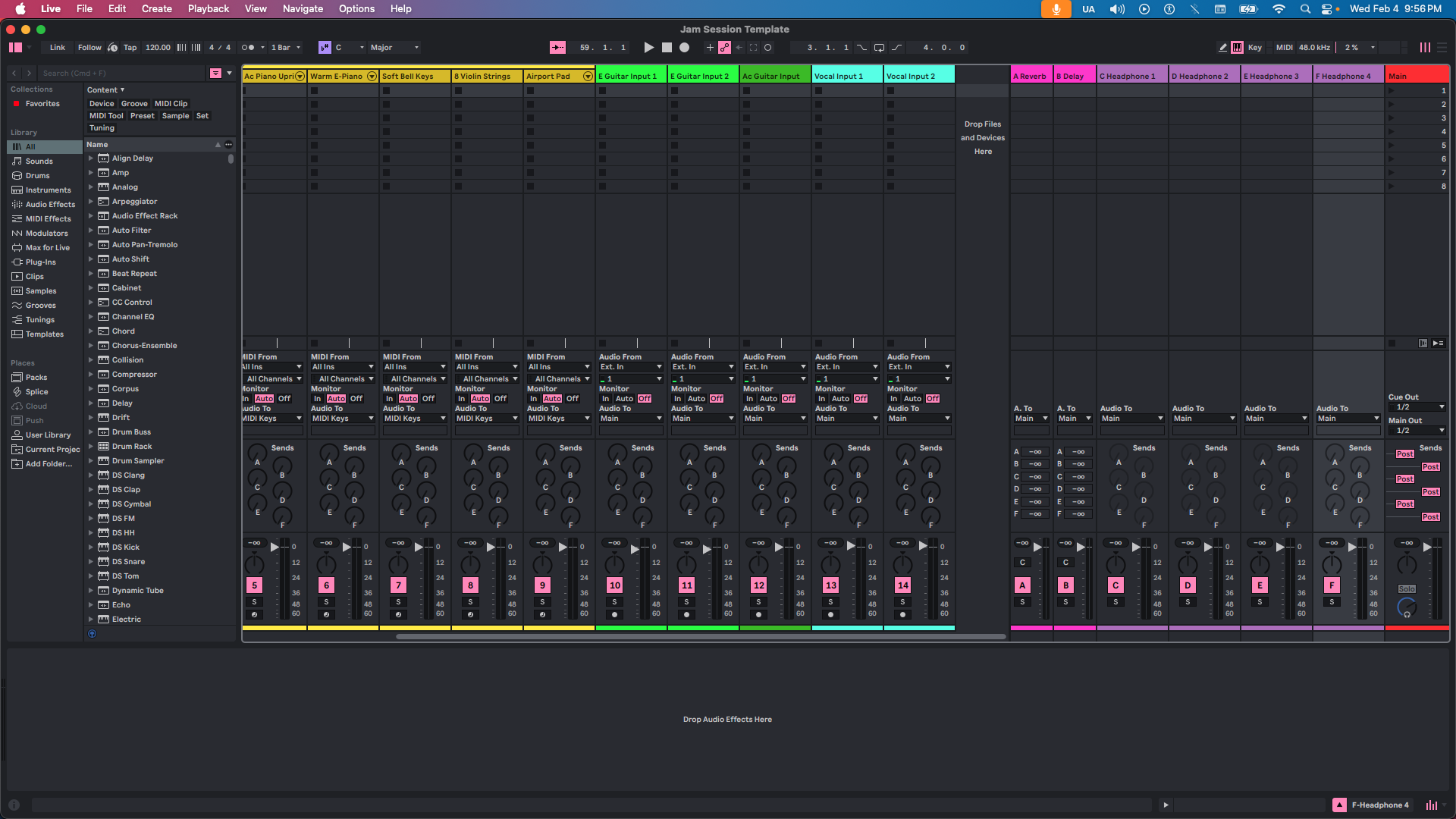 Jam Session Template - Ableton