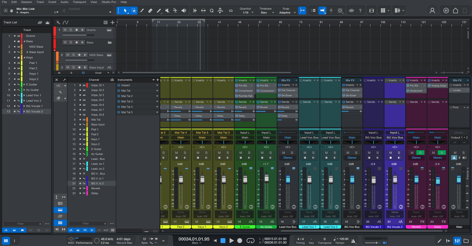 Pop Songwriting Template - Studio One