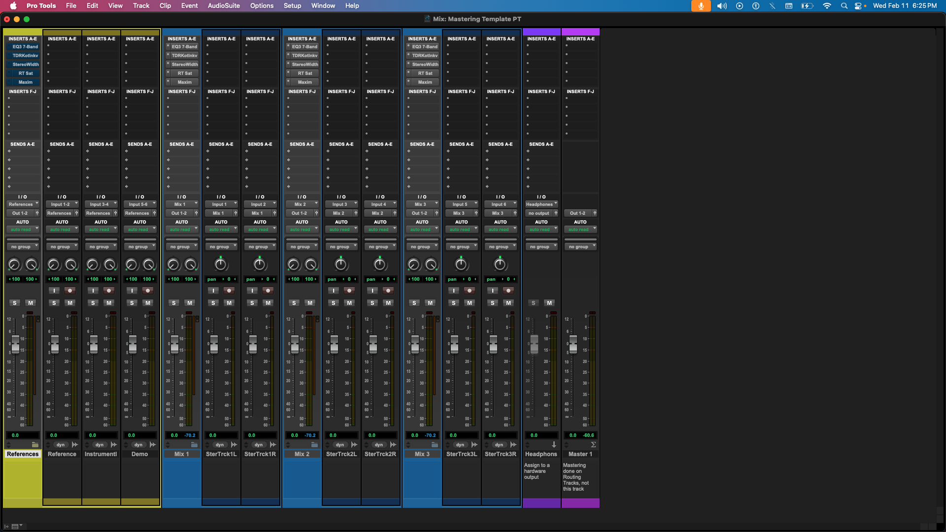 Mastering Template - Pro Tools