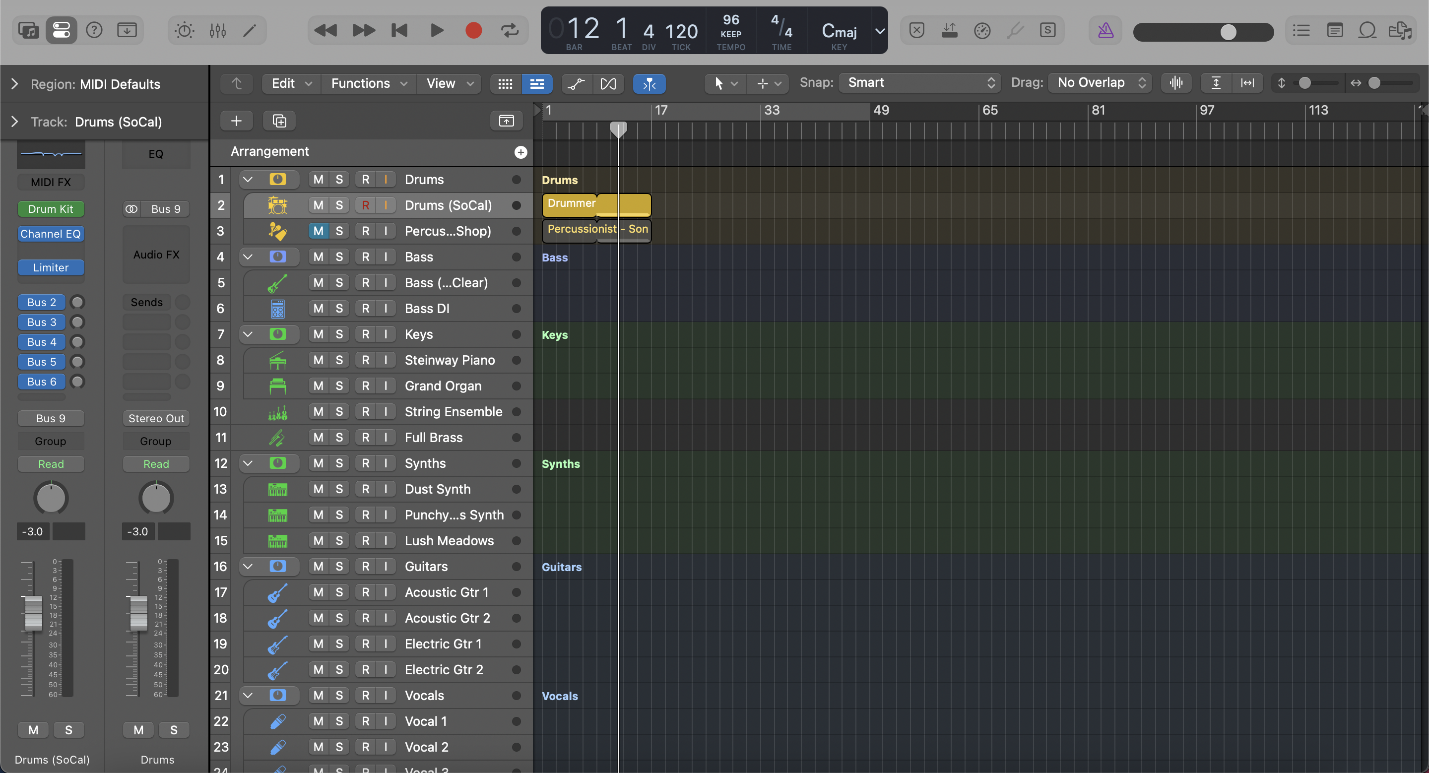 Songwriting Template - Logic Pro