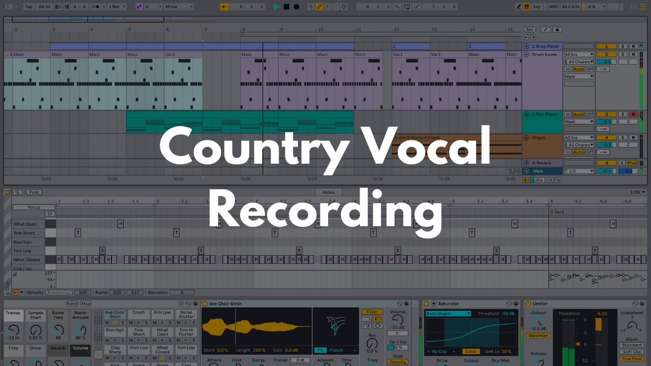Country Vocal Recording Template - Ableton