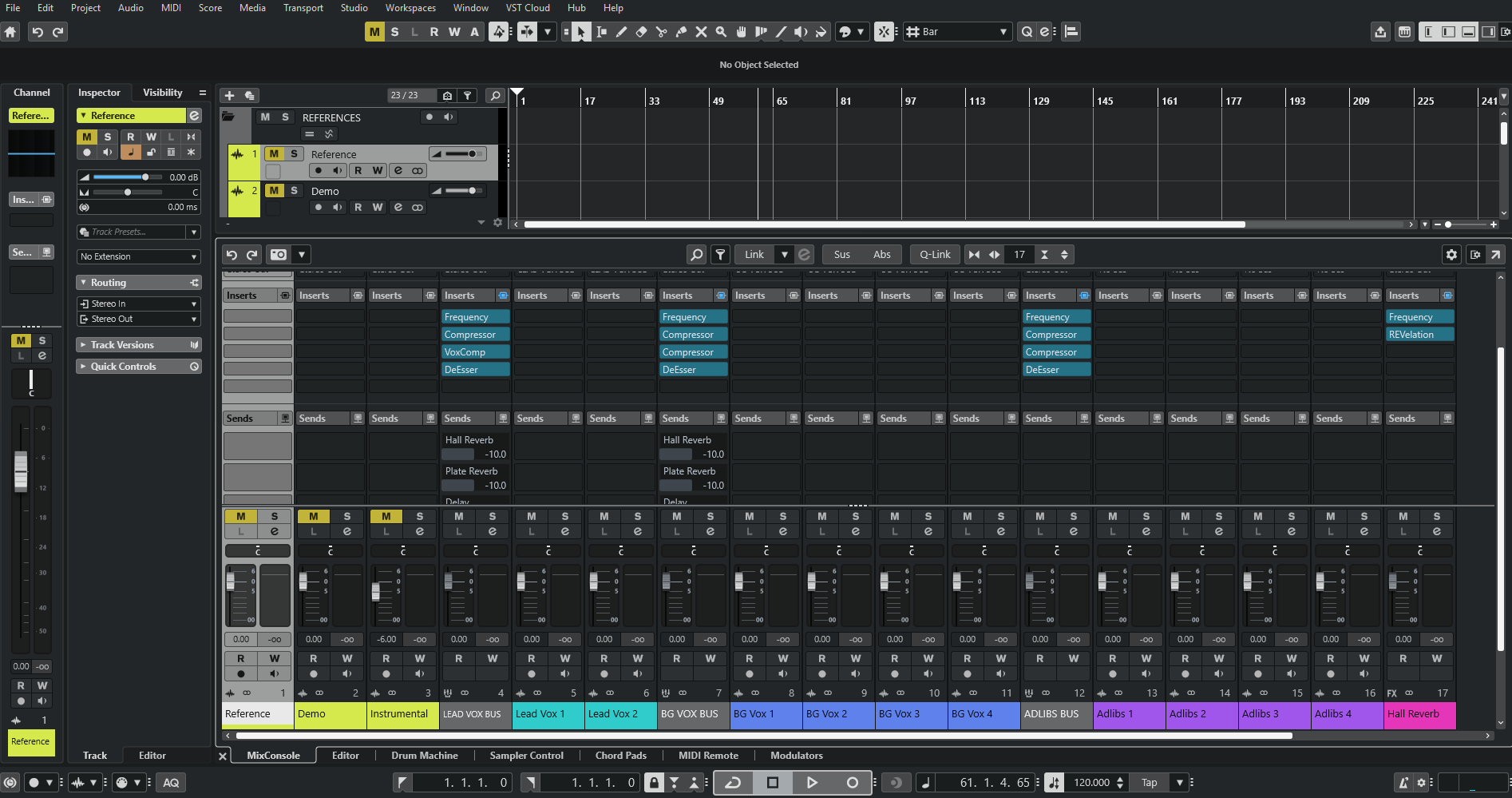 Vocal Recording Template - Cubase