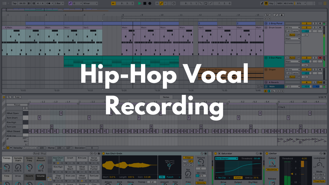 Hip-Hop Vocal Recording Template - Ableton