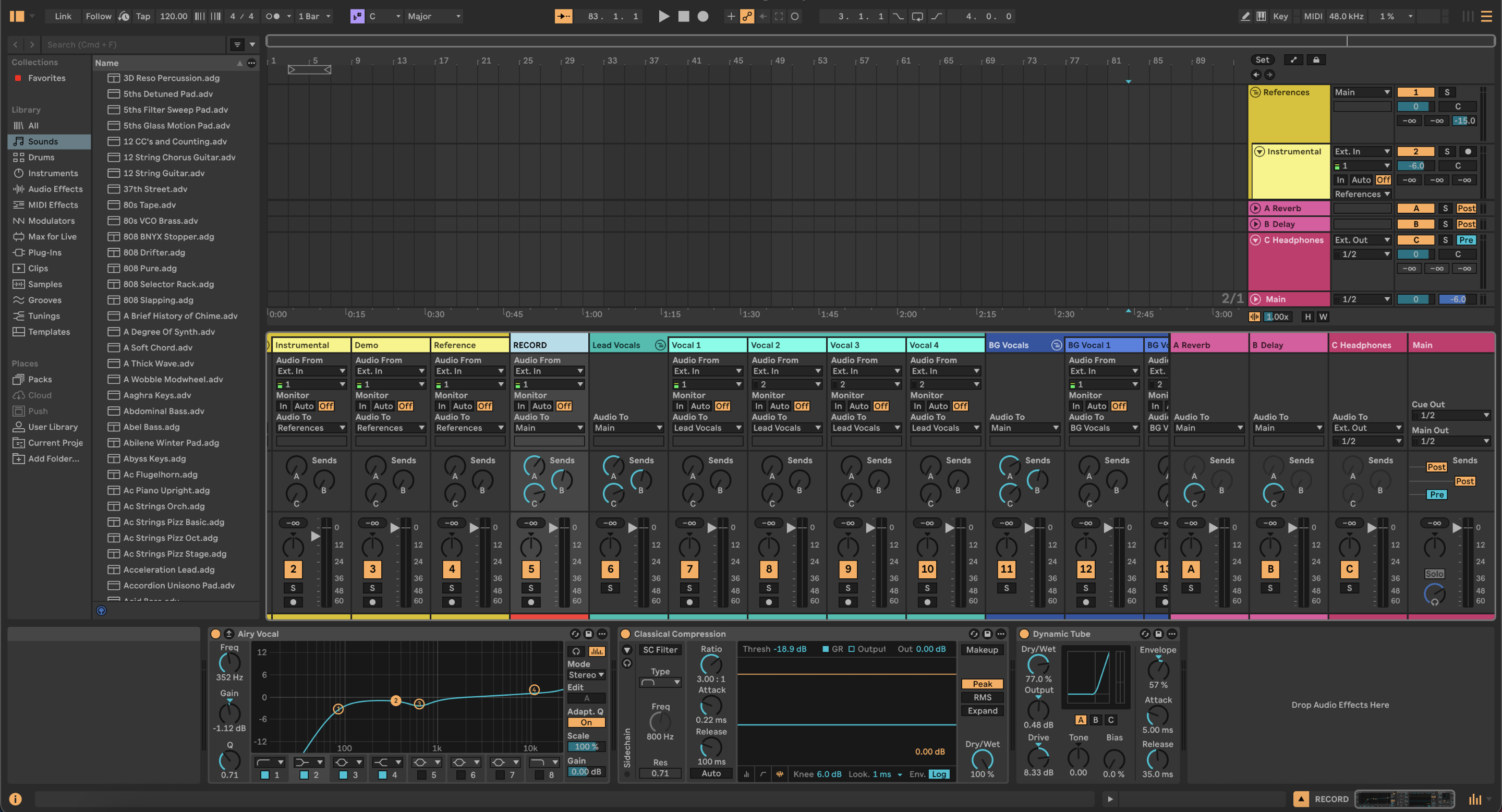 Vocal Recording Template - Ableton